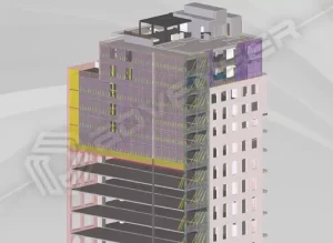 Precast wall panel detailing for High Rise Residential Building